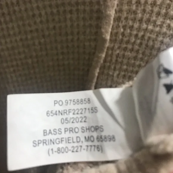 Natural Reflections XL Heather Waffle Oatmeal Long Sleeve Kangaroo Pocket Hooded - Picture 4 of 9